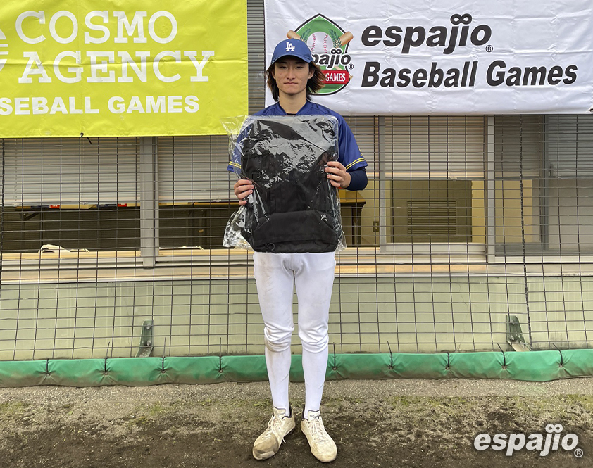 espajio-野球大会2023_8thMVP 平子さん