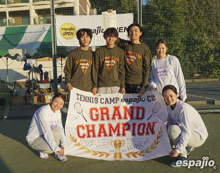 TENNISCAMPespajioOPEN2023-5th優勝【モリヤマくんには騙されない】