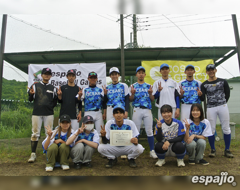 エスパジオ野球大会3rd STAGE準優勝　Brave Oceansさん