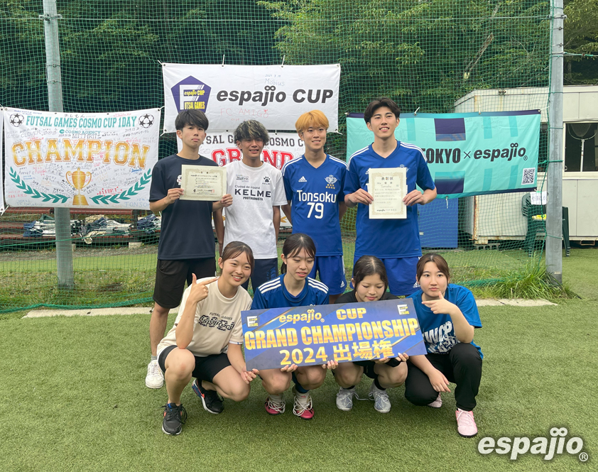 フットサル大会エスパジオカップ2024-3rdーMix 優勝 Tonsoku H