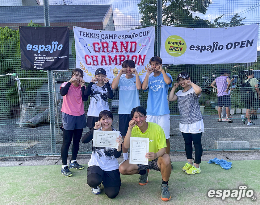 TENNIS-CAMPespajioOPEN2024-3rd優勝　まさとんとん