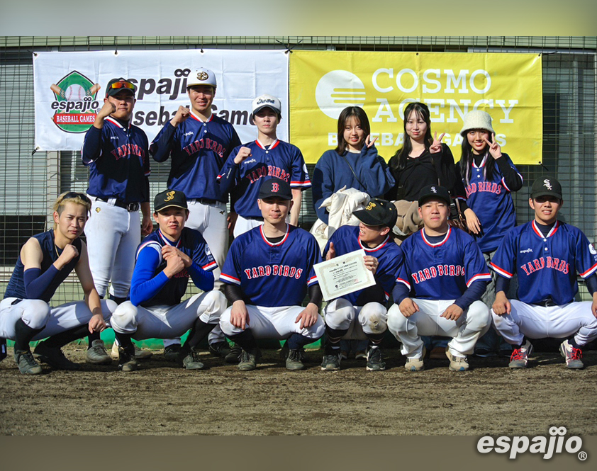 エスパジオ野球大会2024_6thステージ3位　YARDBIRDSさん