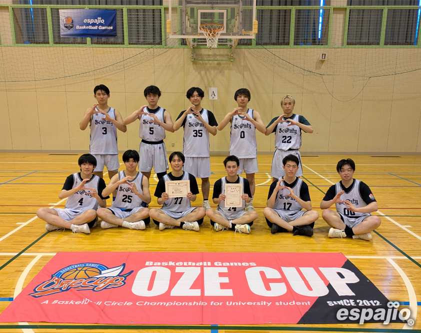 Basketball Games 2025 espajio OZE Spring CUP 2nd STAGEー男子準優勝 sc@nty