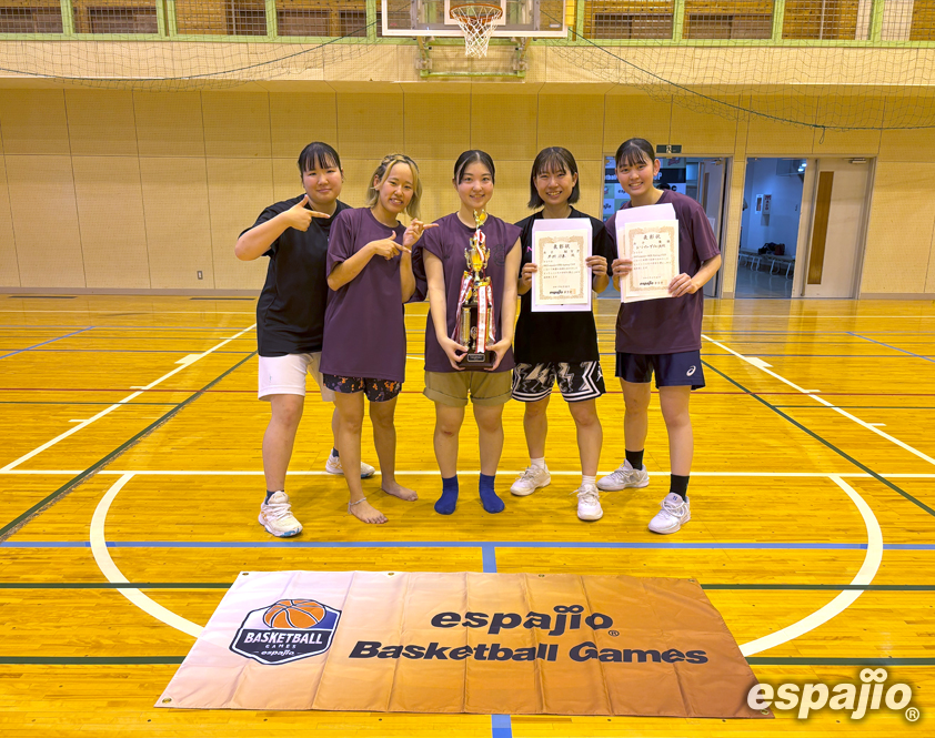 Basketball Games 2025 espajio OZE Spring CUP 3rd STAGEー女子優勝 トリプルダブル(B)