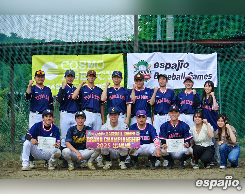 espajio BASEBALLGAMES 2025-3rdステージー優勝 YARDBIRDS A様
