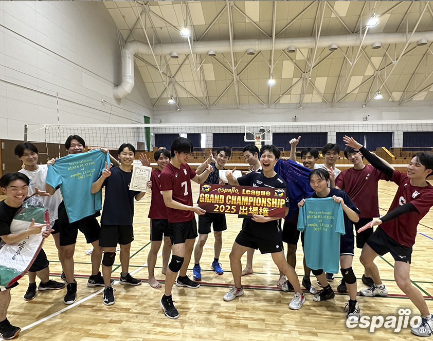 VOLLEYBALLGAMESespajioLEAGUE2025-3rdーmen's優勝ミルクブラザーズ