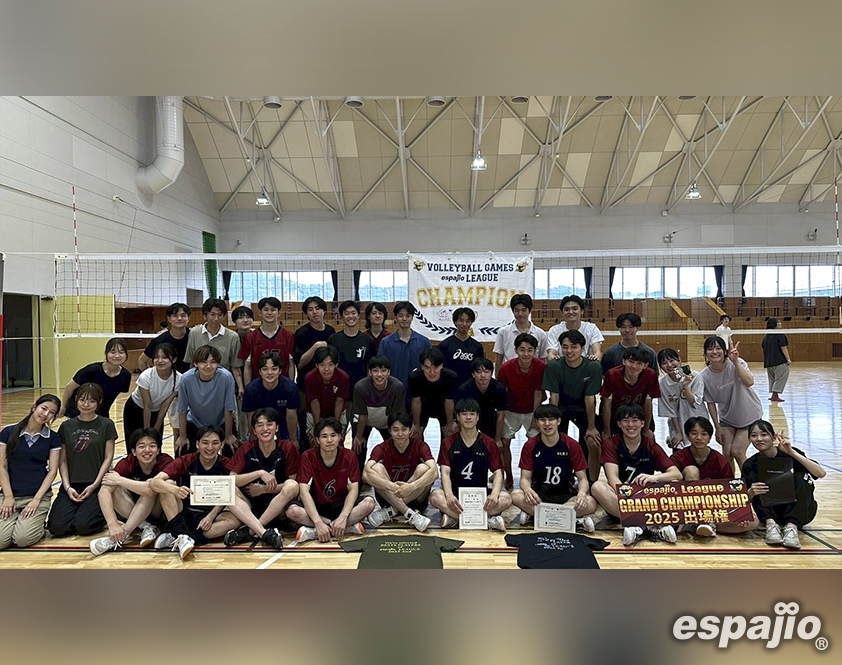 VOLLEYBALLGAMESespajioLEAGUE2025-2nd男子優勝早稲田大学理工バレーボール部様