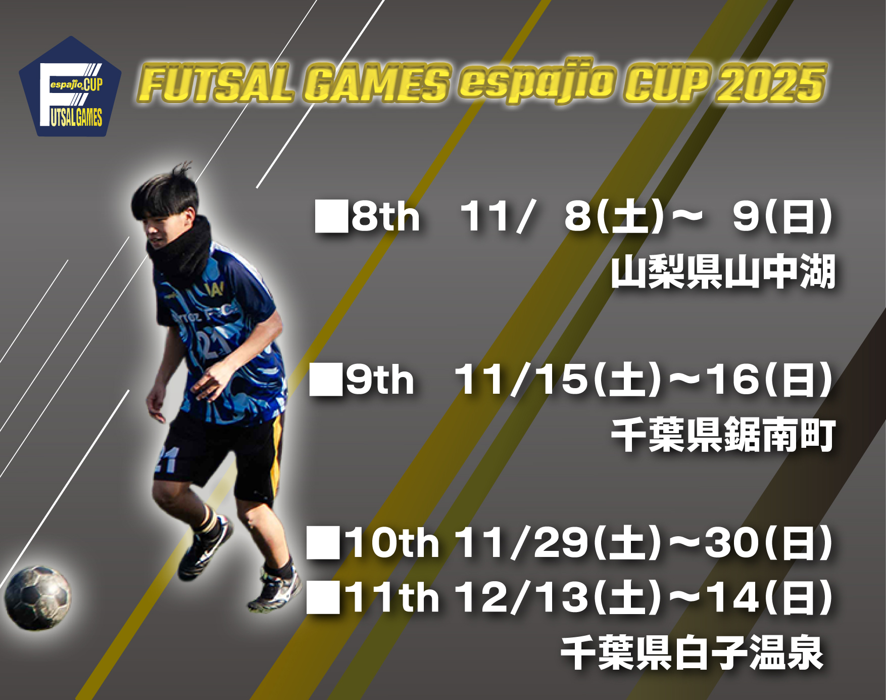FUTSAL GAMES espajioCUP 2025 8th-11thタイトル