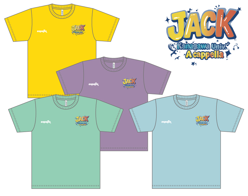 神奈川大学アカペラサークルJACK様Tシャツデザイン