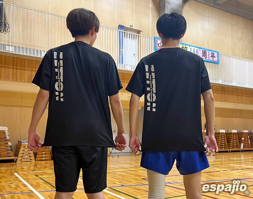 東京科学大学Z'n様オリジナルクラブＴシャツ着用お写真背面