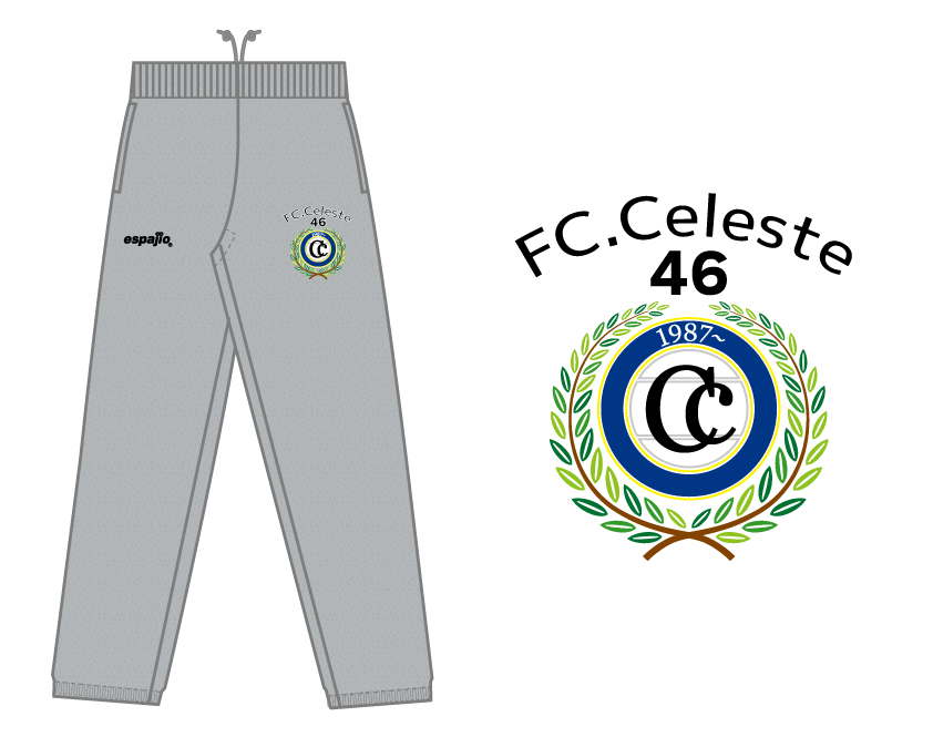 中央大学FC.Celeste様オリジナルスウェットパンツデザイン