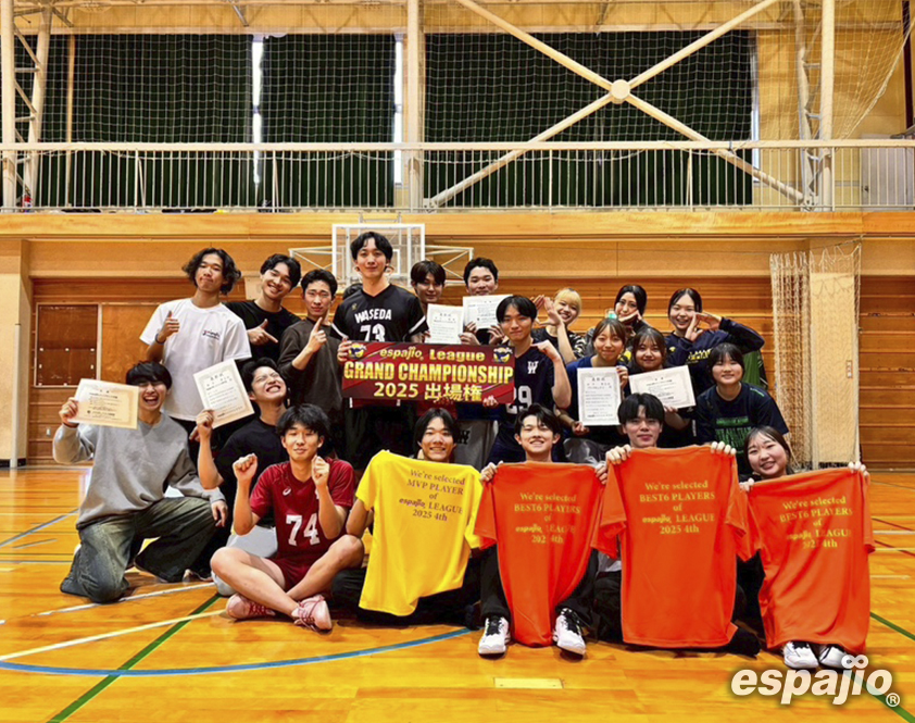 2025VOLLEYBALLGAMESespajioLEAGUE4thmen's優勝早稲田大学バレーボール同好会様