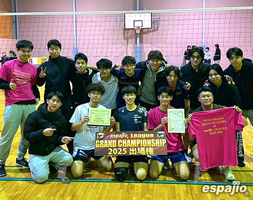 VOLLEYBALLGAMESespajioLEAGUE2025-6thMen's優勝べるちゃ