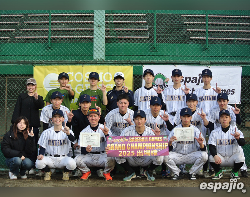 espajio BASEBALLGAMES 2025-6thステージ優勝　JUNTENDO様