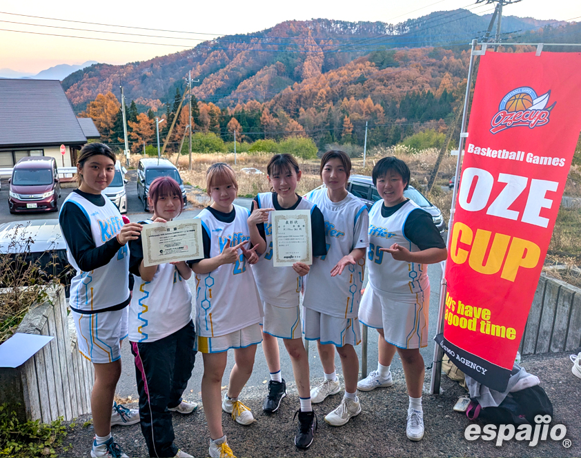 BasketballGames 2025 espajio OZE Autumn CUP 4thー女子準優勝 Kiffer(B)