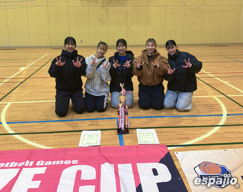 BasketballGames 2025 espajio OZE Autumn CUP 5thー女子優勝トリプルダブル(B)