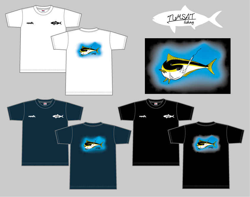東京海洋大学釣り研究同好会様オリジナルTシャツデザイン