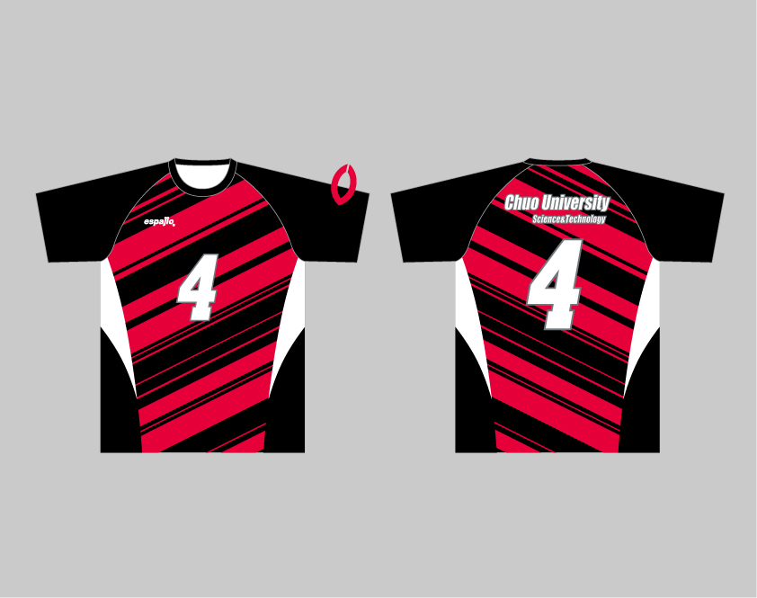 中央大学理工排球同好会様バレーボールユニフォームデザイン