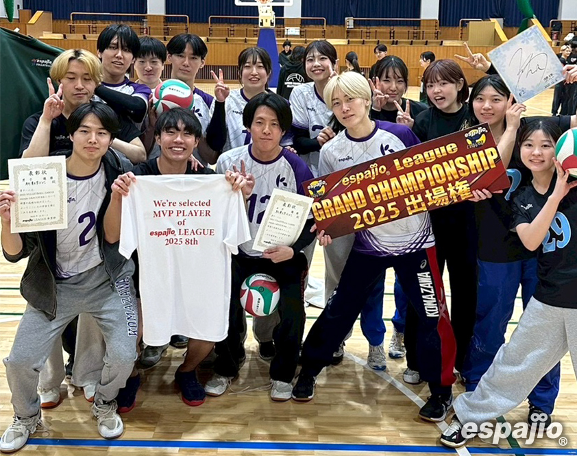 VOLLEYBALLGAMESespajioLEAGUE2025-8th優勝-駒澤大学KVC様