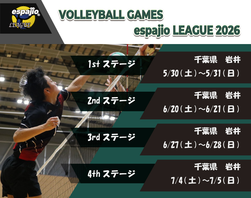 Volleyball_espajioLEAGUE2026_1st-4thタイトル