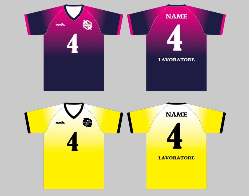 LAVORATORE様バレーボールユニフォームデザイン