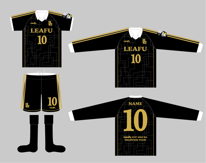 インカレ LEAFU様(フットサル大会優勝ユニ)