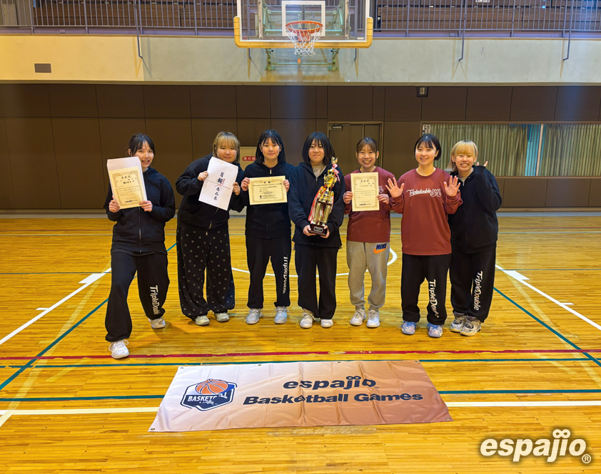 BasketballGames 2026 espajio YAMANAKAKO CUP 1st STAGEー女子優勝トリプルダブル