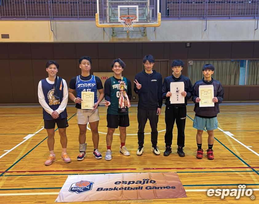 BasketballGames 2026 espajio YAMANAKAKO CUP 1st STAGEー男子優勝トリプルダブル