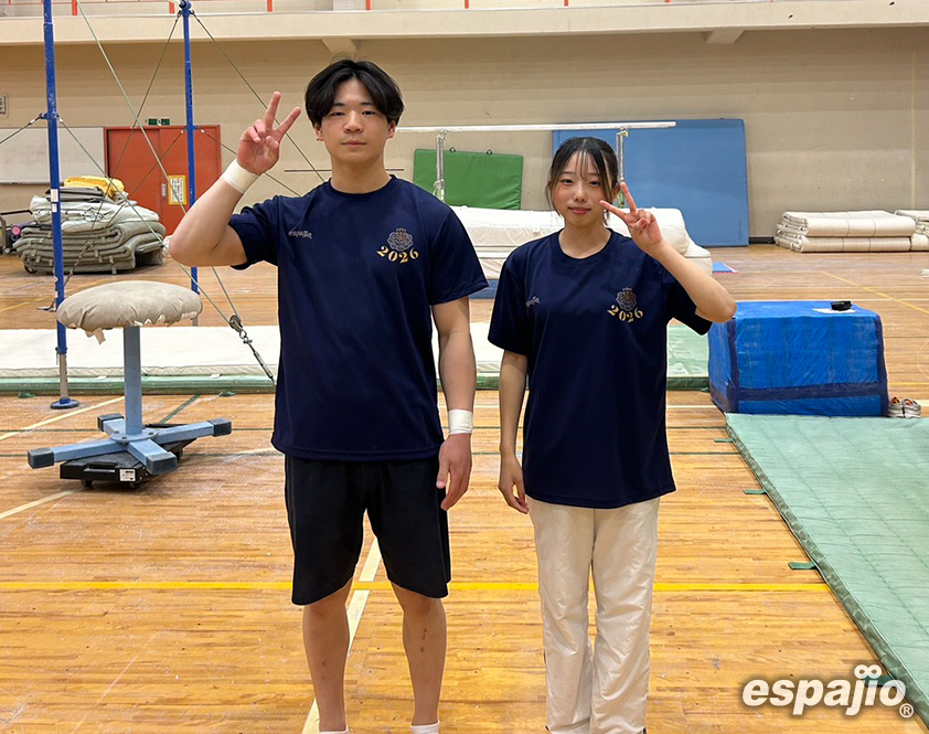 弘前大学器械体操競技部様クラブTシャツ着用お写真前面
