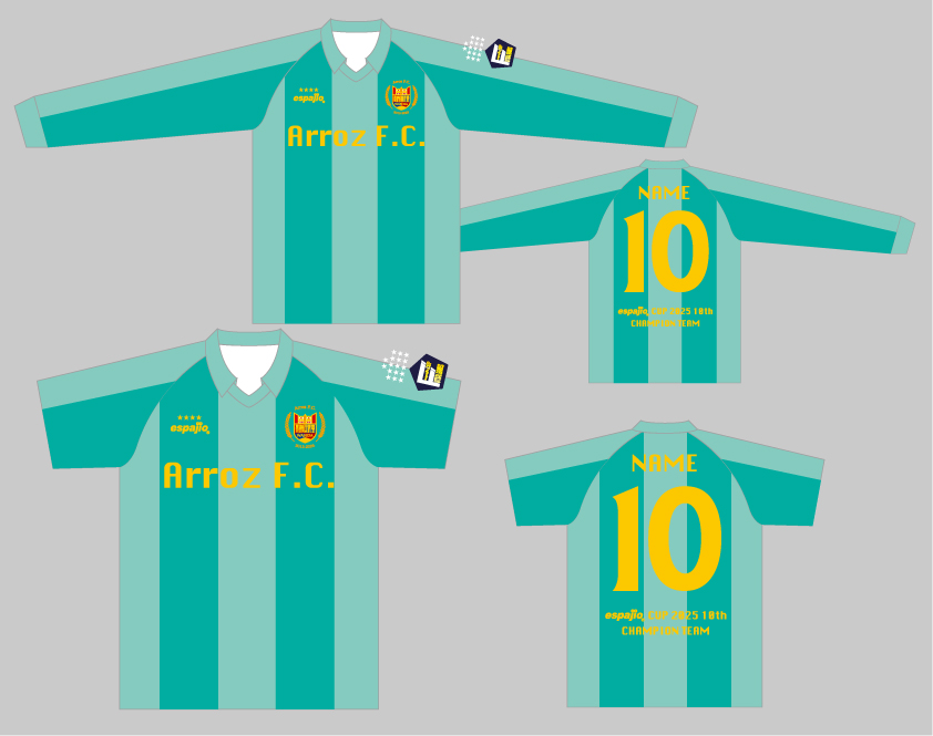 早稲田大学Arroz F.C.様フットサルユニフォームデザイン