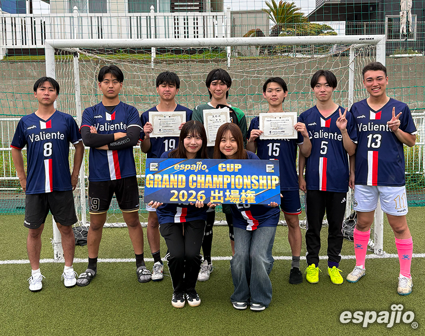 FUTSAL_GAMES_espajioCUP2026_3rdーMen's優勝 Valiente