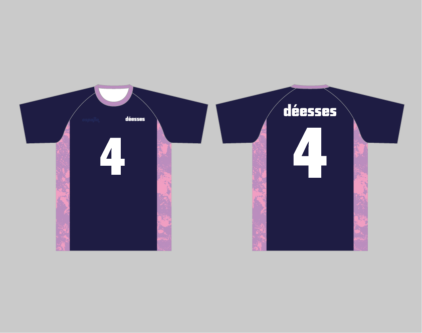dèesses様バレーボールユニフォームシャツデザイン