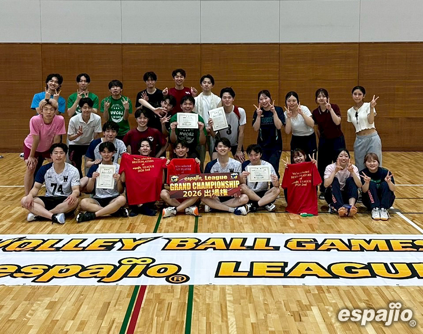 2026 VOLLEYBALL GAMES espajio-LEAGUE-2nd優勝早稲田大学バレーボール同好会様