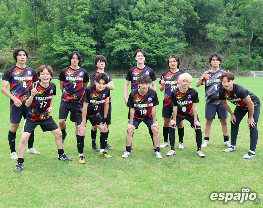 武蔵野大学ソサイチサークル様チームオーダーユニフォーム着用集合お写真