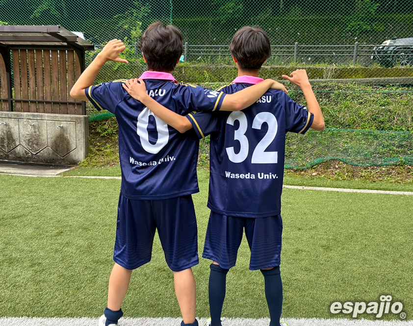早稲田大学Arroz F.C.様フットサルユニフォーム着用お写真背面