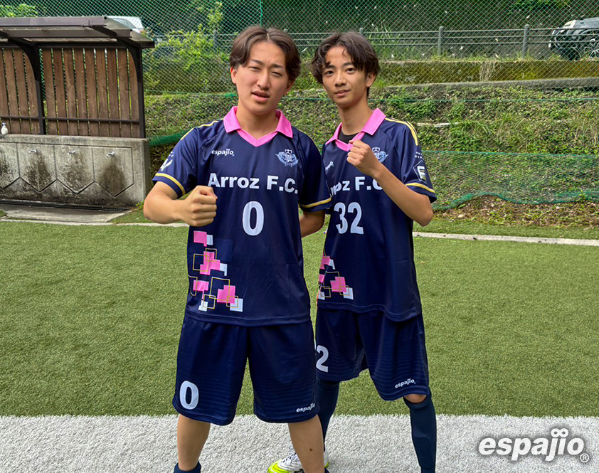 早稲田大学Arroz F.C.様フットサルユニフォーム着用お写真前面