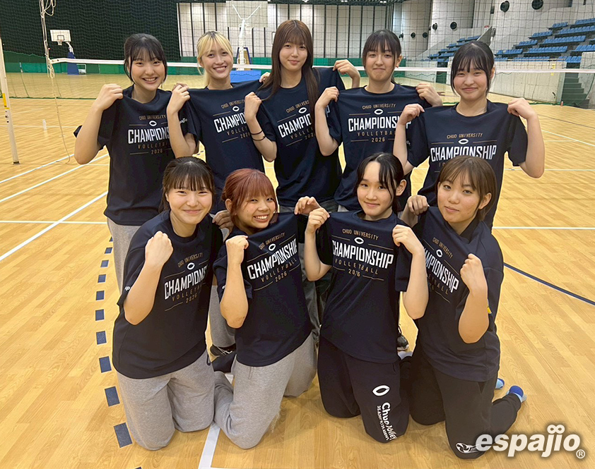 中大カップ（春）大会オリジナルＴシャツ着用集合お写真女子チーム