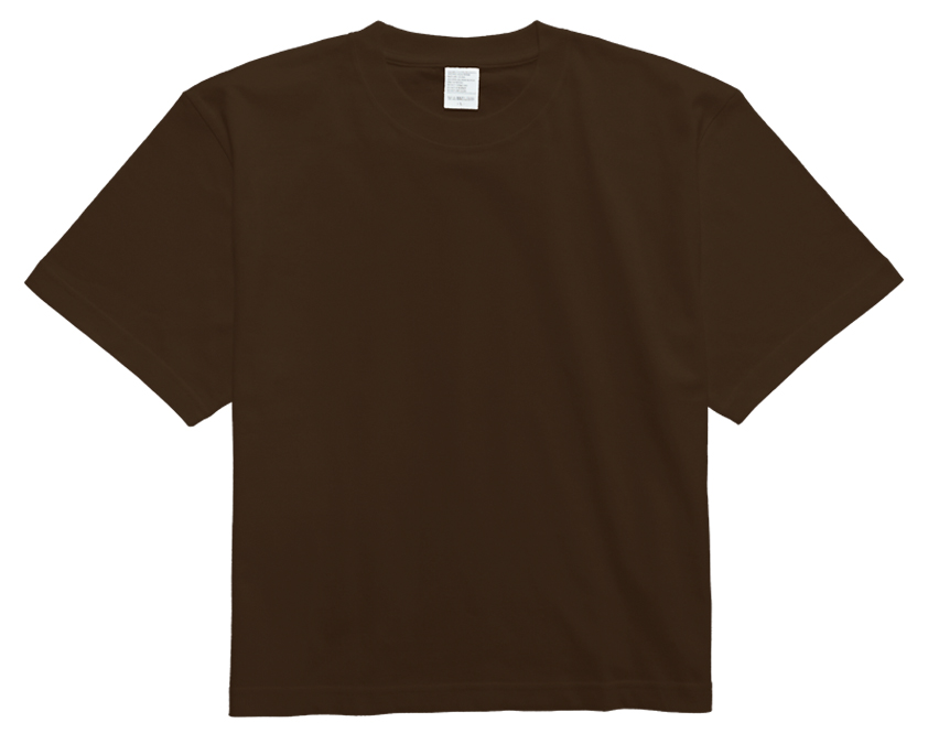 5.6オンス ハイグレードコットンクロップドTシャツJ6500C_ブラウン