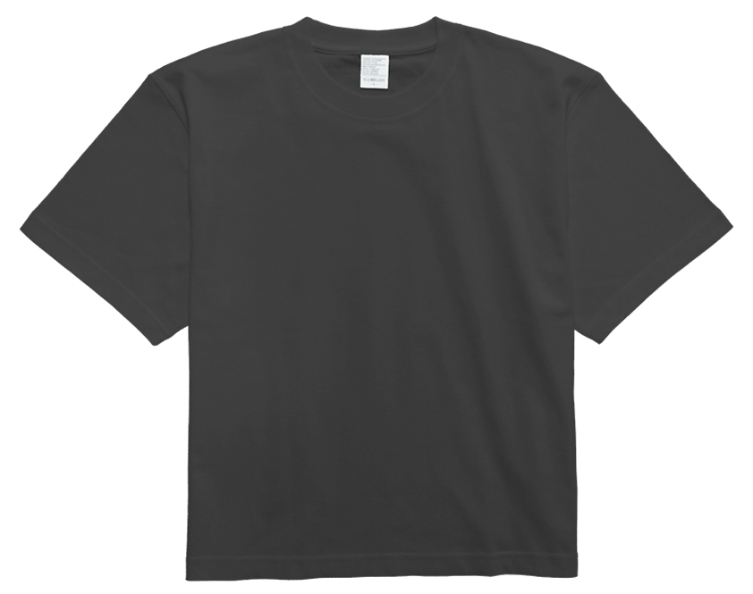 5.6オンス ハイグレードコットンクロップドTシャツJ6500C_ダークチャコール