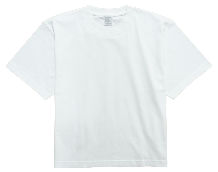 5.6オンス ハイグレードコットンクロップドTシャツJ6500C_ホワイト