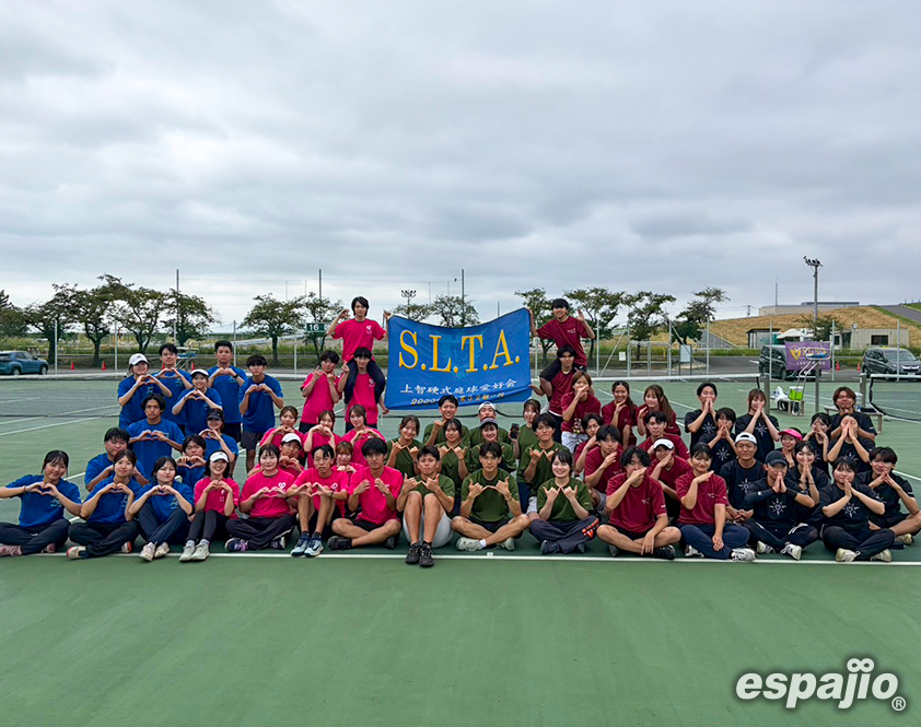 上智大学テニスサークルS.L.T.A.様オリジナルデザインTシャツ着用集合お写真