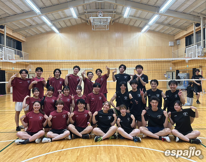 國學院大學バレーボールサークルたまあそび様オリジナルTシャツ着用集合お写真