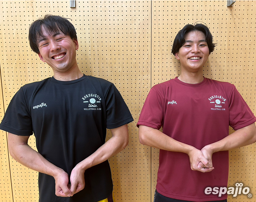 國學院大學バレーボールサークルたまあそび様オリジナルTシャツ着用お写真前面