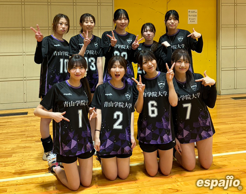 青山学院大学バレーボール愛好会AVC様オリジナルユニフォーム着用集合お写真