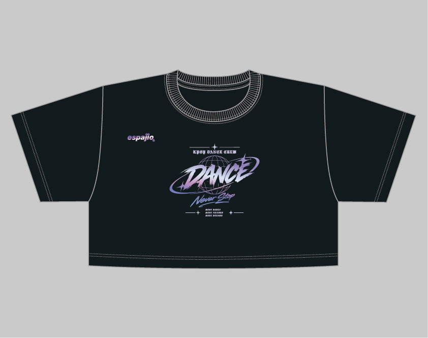 ハイグレードコットンショートTシャツサンプルデザインブラック