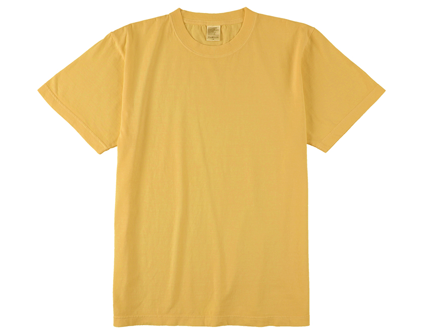 5.6オンス ハイグレードコットンガーメントダイTシャツJ6900_ヴィンテージイエロー