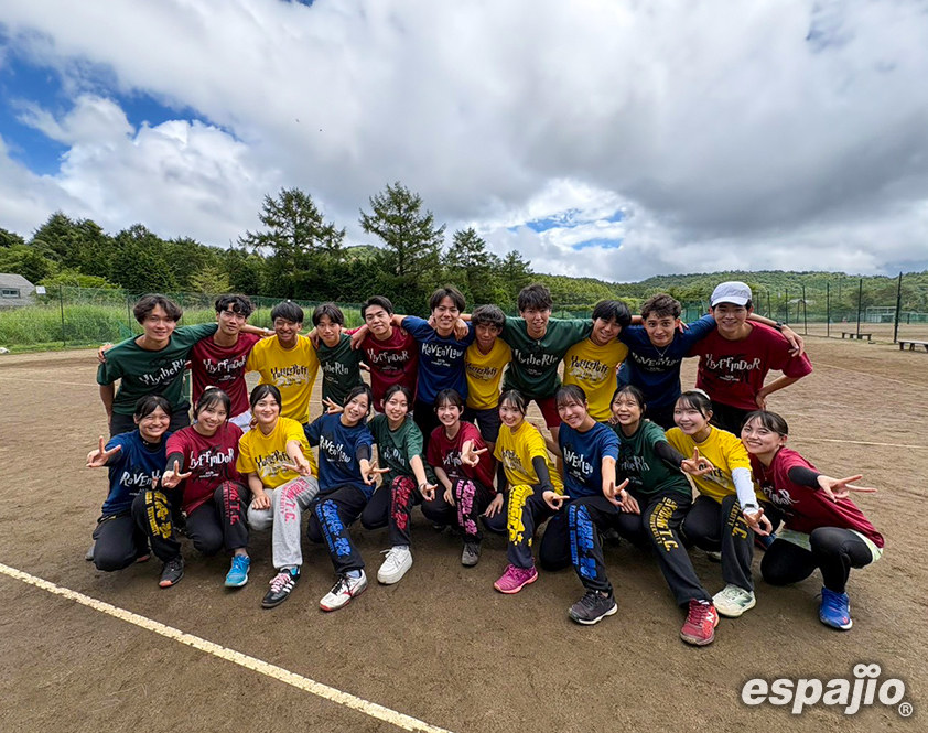 早稲田大学ヤング庭球同好会硬式部様オリジナルドライTシャツ着用集合お写真