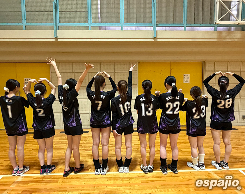 青山学院大学バレーボール愛好会AVC様オリジナルユニフォーム着用集合お写真背面