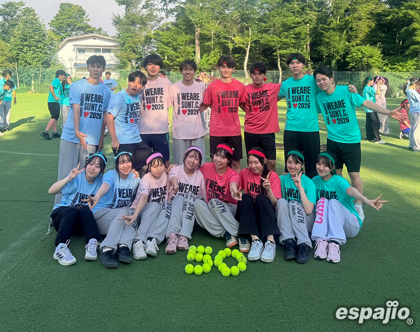 学習院大学SUN T.C. 様オリジナルドライTシャツ着用集合お写真1