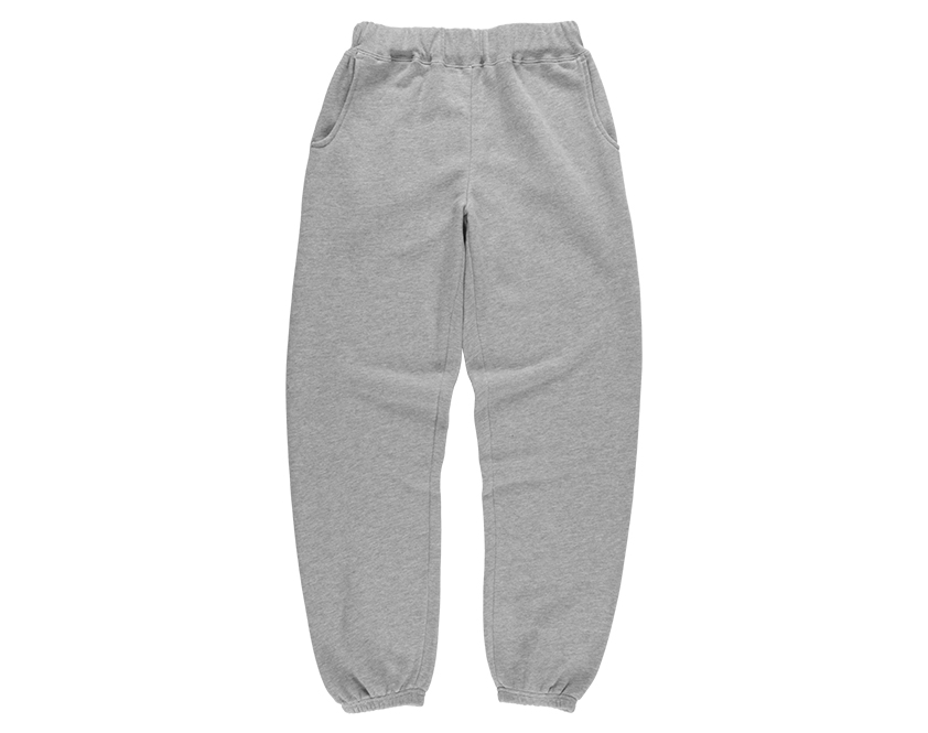 J8600裏毛スウェットパンツ(ポケット付)_heather grey